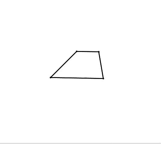 Trapezoid is a quadrilateral with a pair of parallel sides.