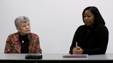 thumbnail image for Kupferberg Holocaust Resource Center Student Interns Interview Holocaust Survivors: Ethel Katz, survivor and Ivorine Johnson, student intern video