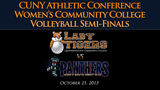 thumbnail image for CUNY Athletic Conference: Women's Community College Volleyball Semi-Finals:  Queensborough vs. BMCC (2013) video
