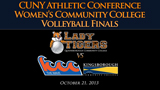 thumbnail image for CUNY Athletic Conference: Women's Community College Volleyball Finals:  Queensborough vs. Kingsborough (2013) video