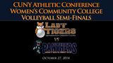 thumbnail image for CUNY Athletic Conference: Women's Community College Volleyball Semi-Finals:  Queensborough vs. BMCC (2014) video